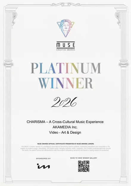 MUSE Creative Awards 2026 PLATINUM — Art & Design